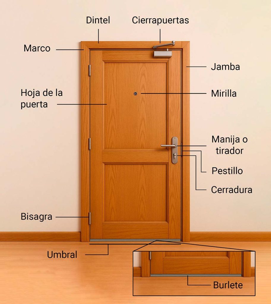 partes de una puerta